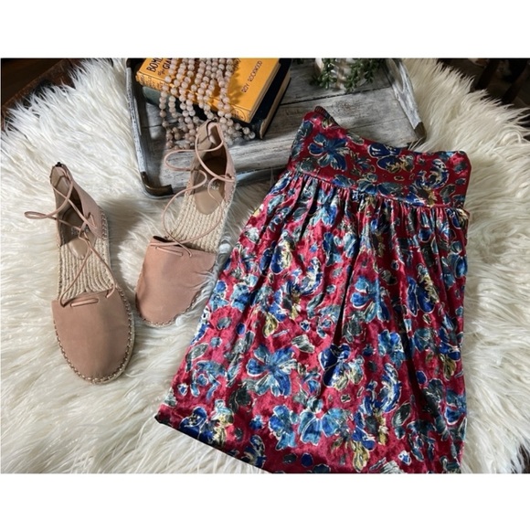 NWT Natural Life Floral Lisa Velvet Maxi Skirt - Sold Out! - Picture 4 of 12